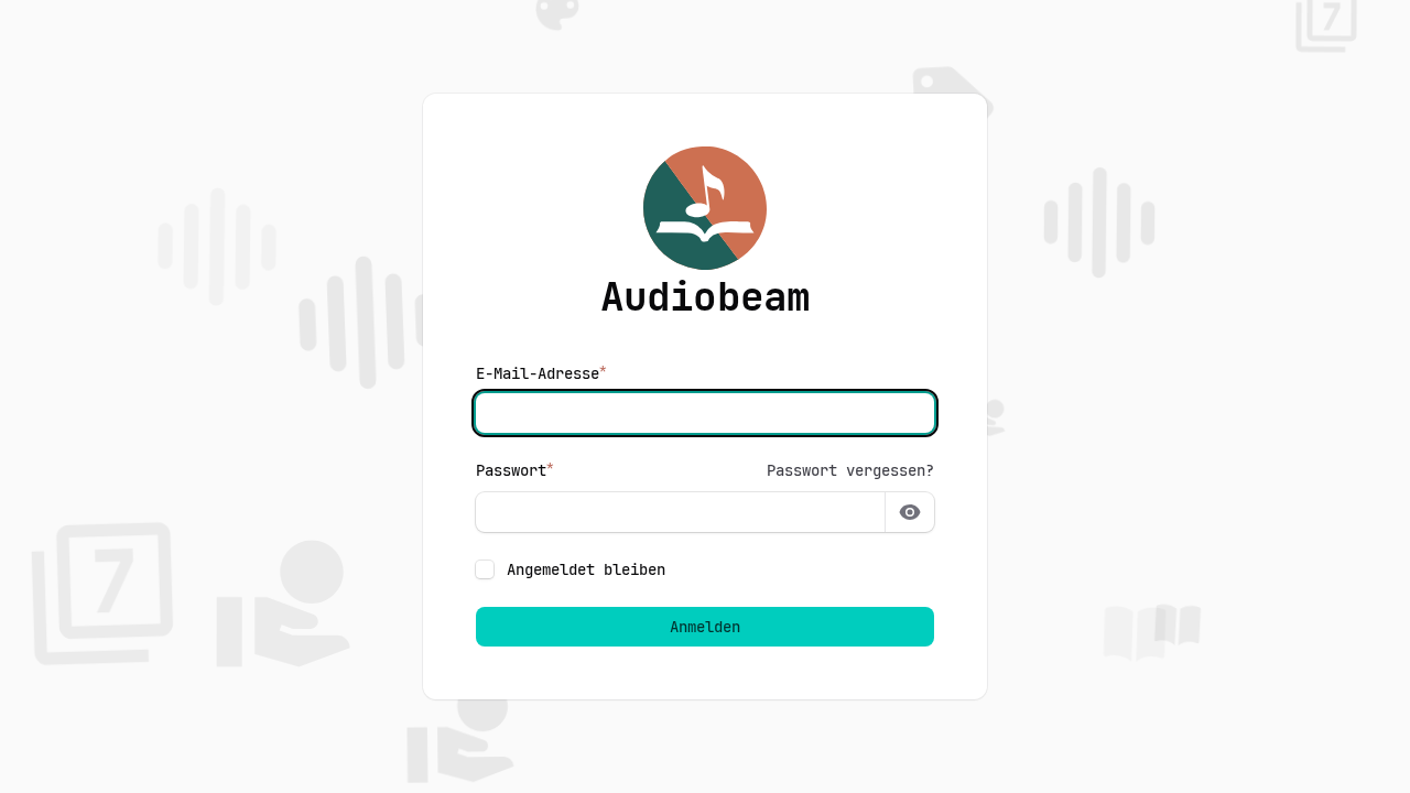 Screenshot von audiobeam