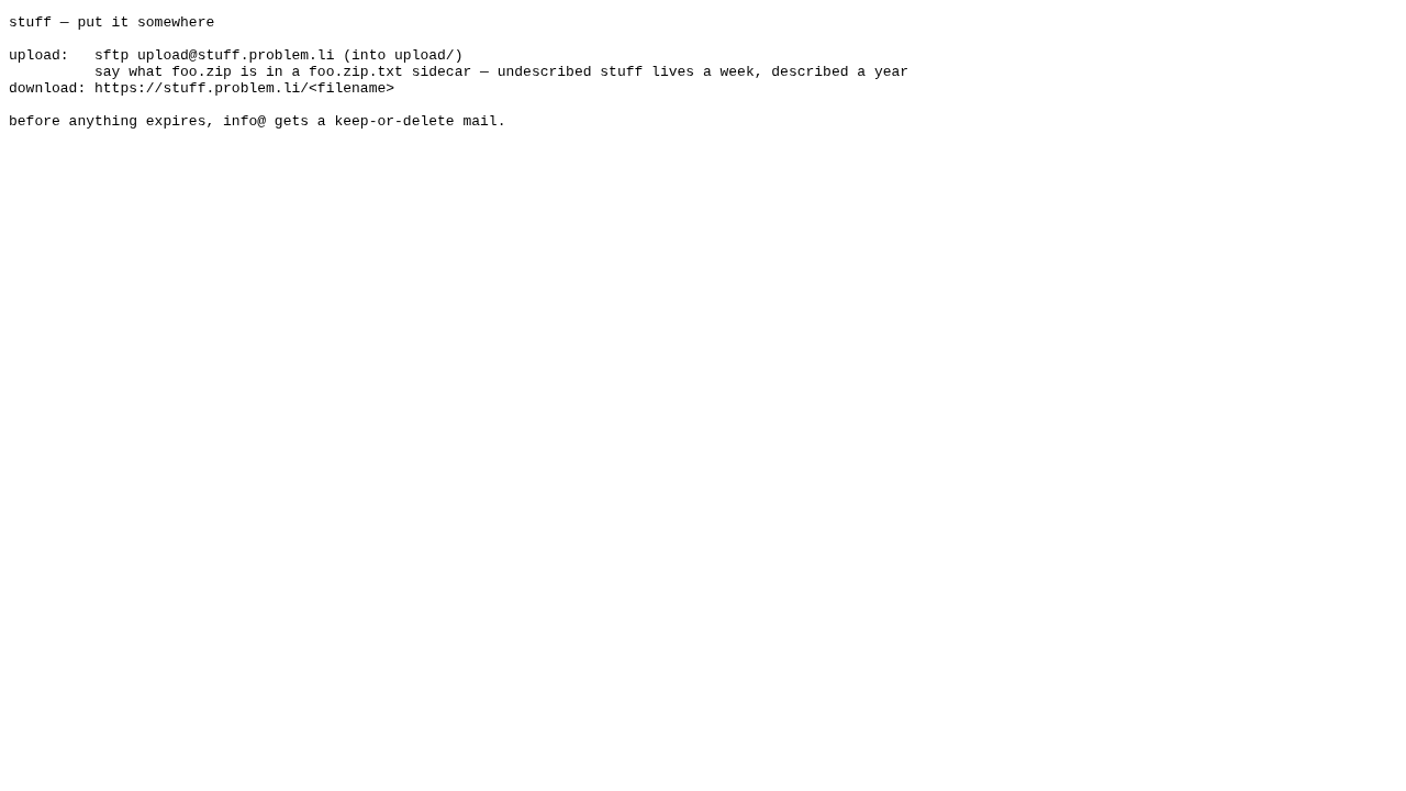 Screenshot von stuff
