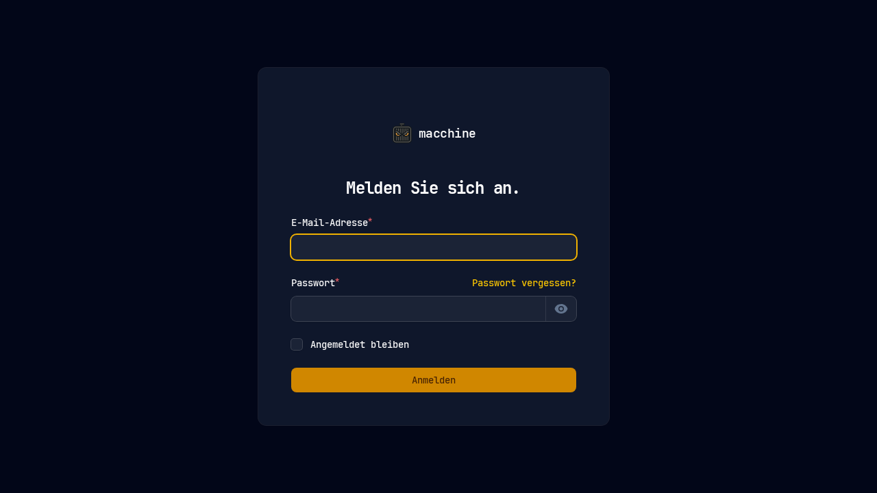 Screenshot von macchine